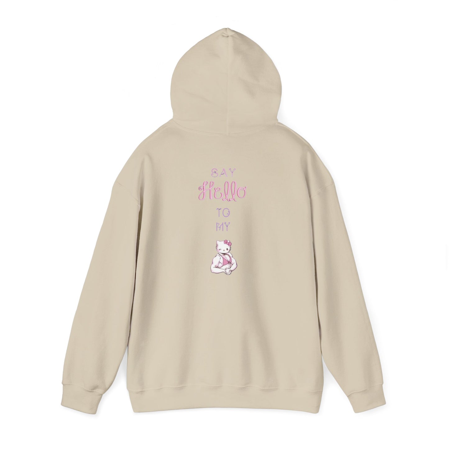 Muscular Hello Kitty Hoodie