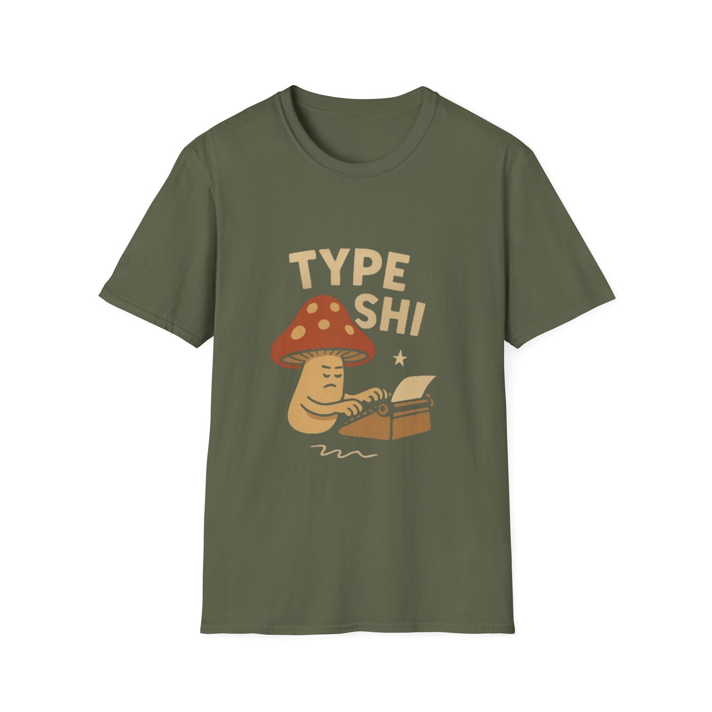 Mushroom Typewriter Tee